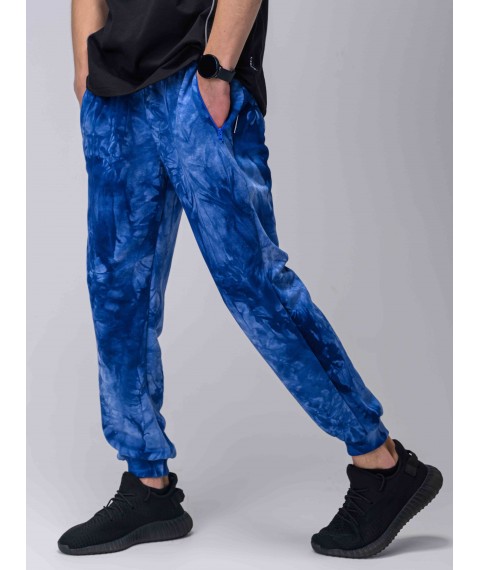 Custom Wear XXS blue Tai Dai sweatpants