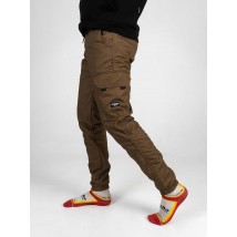 Pants Winter Cargo Premium Brown Custom Wear M