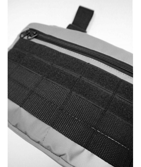 Custom Wear chest bag reflective black