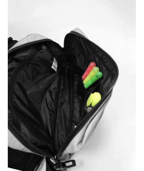 Custom Wear chest bag reflective black