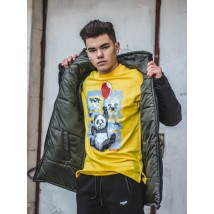 Custom Wear Criminal Panda Yellow S Unlined Sweatshirt