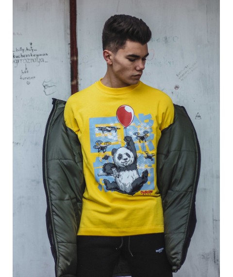 Custom Wear Criminal Panda yellow XS sweatshirt without nachos