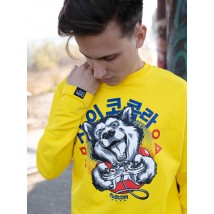 Sweatshirt without nachos Custom Wear Husky yellow M