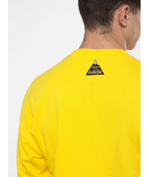 Custom Wear Husky yellow XL hooded sweatshirt
