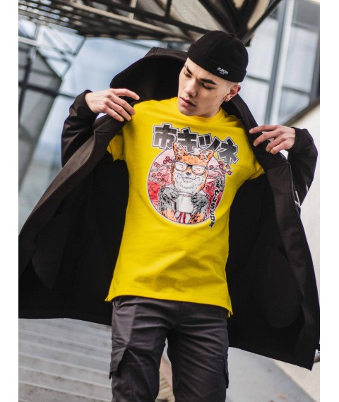 Custom Wear Kitsune Yellow S Unlined Sweatshirt