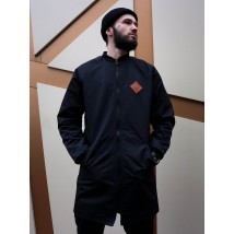 Custom Wear Long Reversible Black and Gray XS Bomber Jacket
