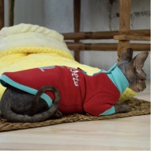 Тепла кофта з рукавом для кота та кішки SP-RED Style Pets
