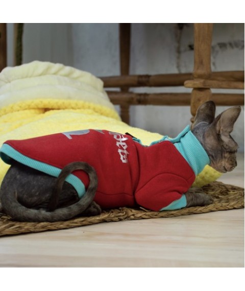 Тепла кофта з рукавом для кота та кішки SP-RED Style Pets