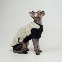 Тепла кофта з рукавом для кота та кішки Style Pets Silv Cat