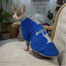 Тепла кофта з рукавом для кота та кішки Style Pets SP-blue