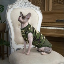 Майка для кота та кішки Style Pets Military SP камуфляж