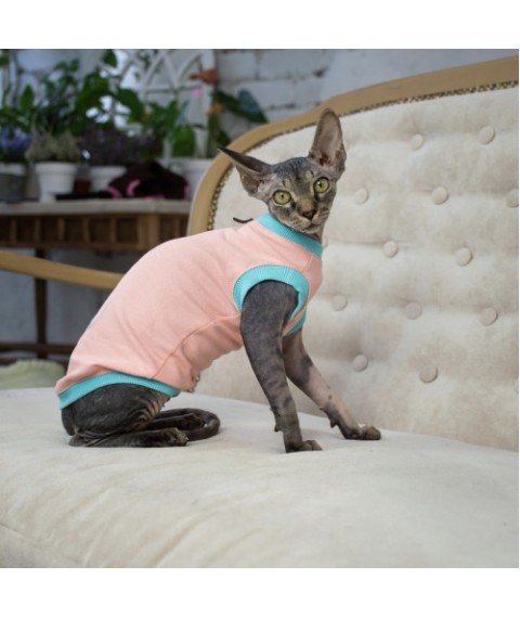 Майка для кота та кішки Style Pets BS-cats персик