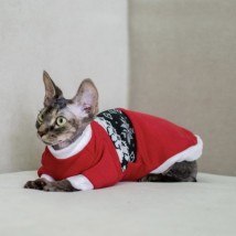 Тепла кофта з рукавом для кота та кішки Style Pets Space Deer