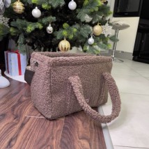 Сумка переноска для котів і собак Style Pets "Барашек part 2" з Еко хутра