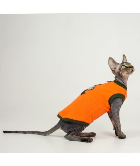 Кофта (майка) без рукава для кота та кішки Style Pets FACK помаранчова