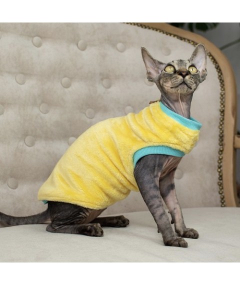 Тепла кофта без рукава для кота та кішки Style Pets "Donna lime"