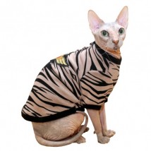 Тепла кофта з рукавом для кота та кішки Style Pets Zebra (tfz139)