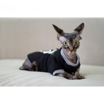 Тепла кофта з рукавом для кота та кішки Style Pets «MOSCHINO» black