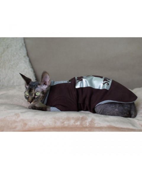 Тепла кофта для кота та кішки Style Pets ILMSPH-brown
