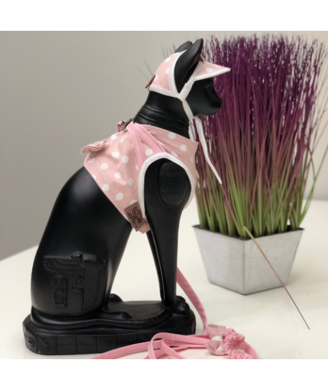 Шлейка для кішки "PINK PEAS" Style Pets