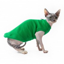 Майка для кота та кішки без рукава Style Pets GLASS зелена