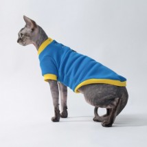 Патріотична кофта для кота та кішки з рукавом Style Pets UK Blue