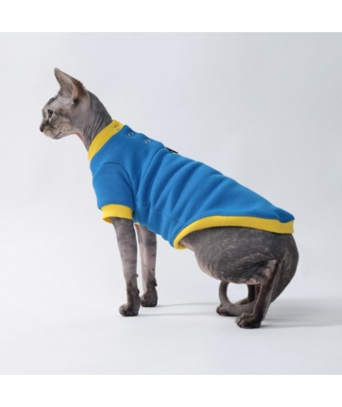 Патріотична кофта для кота та кішки з рукавом Style Pets UK Blue