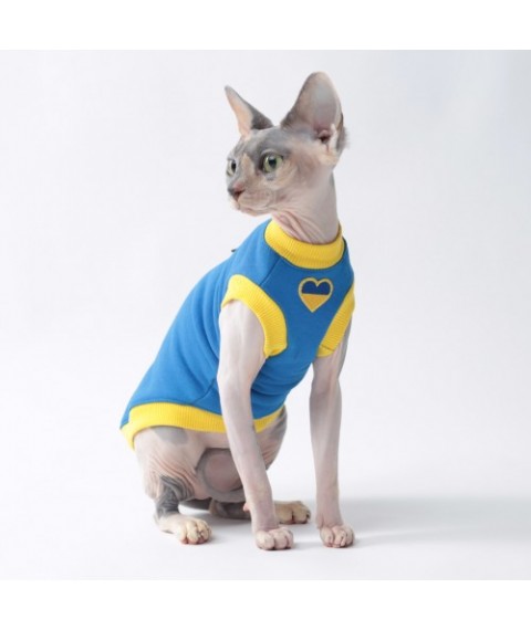 Патріотична майка для кота та кішки без рукава Style Pets UK Blue