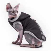 Спортивна майка для кота та кішки з капюшоном Style Pets "ADS Sport BLACK"