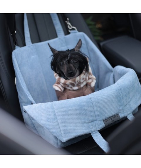 Автокрісло для собак та котів (трансформер у сумку переноску) Style Pets Super Bag Velvet