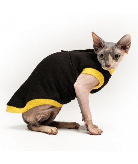 Тепла кофта без рукава для кота та кішки Style Pets «CLASSIC» black