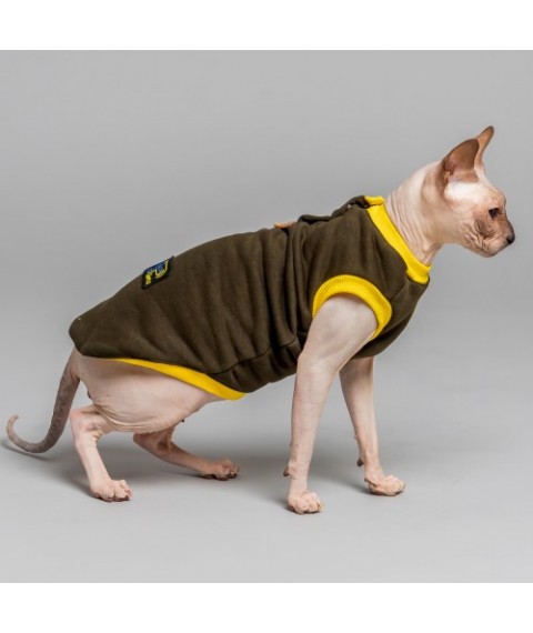 Тепла кофта без рукава для кота та кішки Style Pets «CLASSIC» khaki