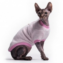 Тепла кофта з рукавом для кота та кішки Style Pets Ялинка Pink