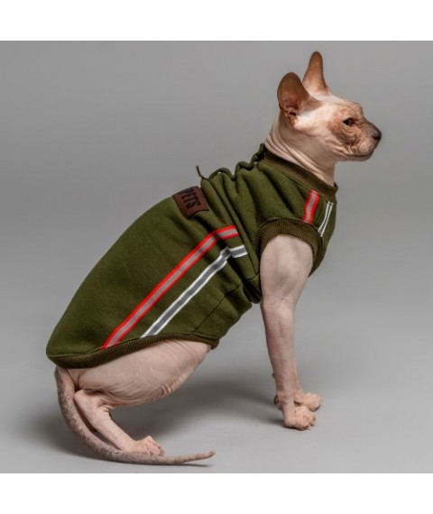 Майка для кота та кішки без рукава Style Pets ELVIN Green