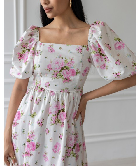 Сукня "Isabella" білий рожеві квіти