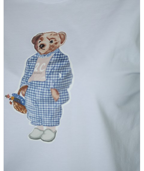 Пижама "Teddy" (ткань: вискоза+хлопок) Голубой