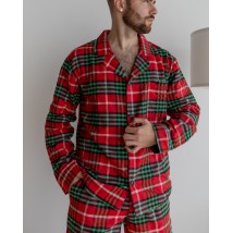 Пижама Мужская из байки Brandon Красно-Зеленый