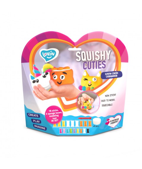 Squishy Cuties ТМ Lovin Набір для ліплення з повітряним пластиліном