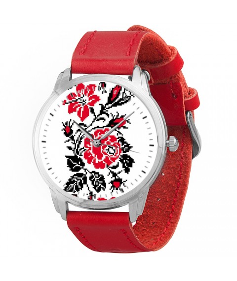 Наручные часы AndyWatch Цветы вышиванки оригинальный подарок прикольный