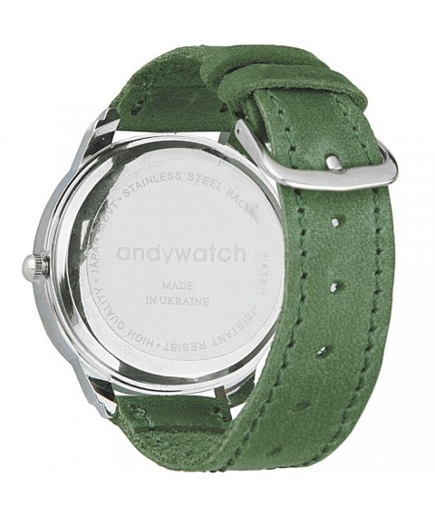 AndyWatch Numbers in a circle green original birthday gift