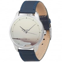 AndyWatch Beach blaue Armbanduhr original Geburtstagsgeschenk