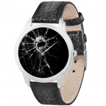 Наручные часы AndyWatch Разбитое стекло оригинальный подарок прикольный