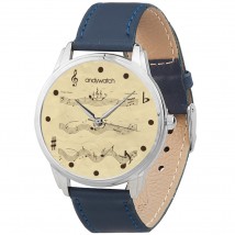 AndyWatch floating notes blue original birthday gift