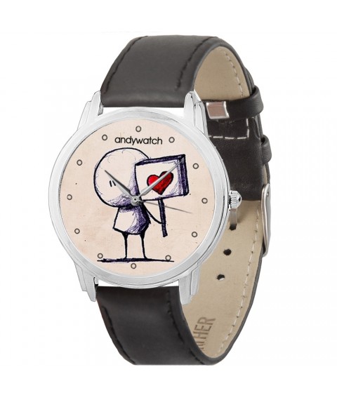 AndyWatch Armbanduhr Ich fordere Liebe ein Geschenk zum Valentinstag am 14. Februar