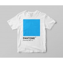 T-shirt & laquo; PANTONE 0821 Pure sky & raquo;