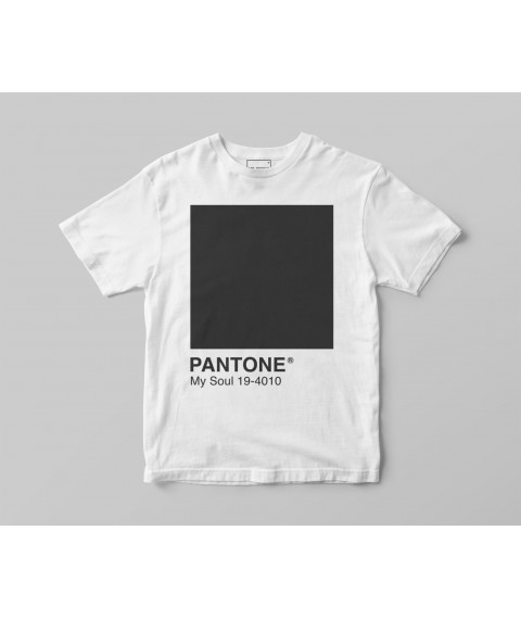T-shirt &laquo;PANTONE 19-4010 My soul&raquo;