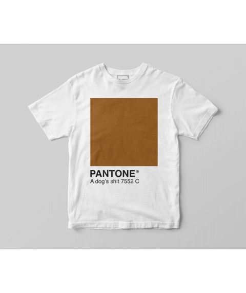 T-shirt & laquo; PANTONE 7552 CA dog & rsquo; s shit & raquo;
