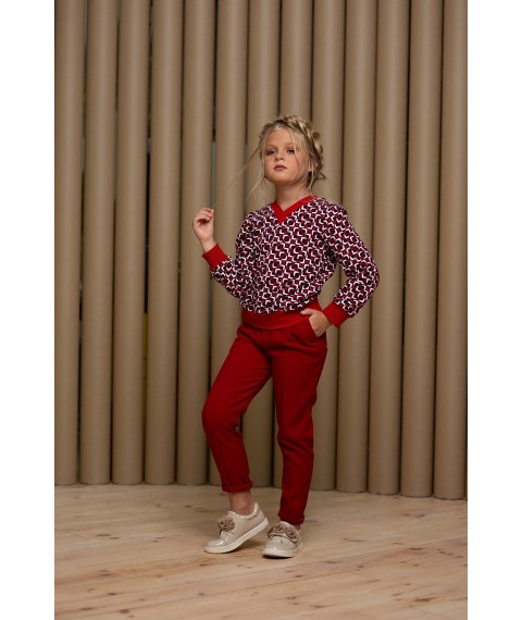 Trousers with the arrows Liora Bay red 104 rubles (sku 90301_104)