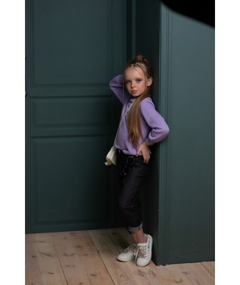 Slouchy Liora Bay jeans dark gray 110 rubles (sku_90313_110), dense for the girl