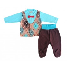 Baby Boom suit Gentleman (jumper + romper suit / trousers) river 80